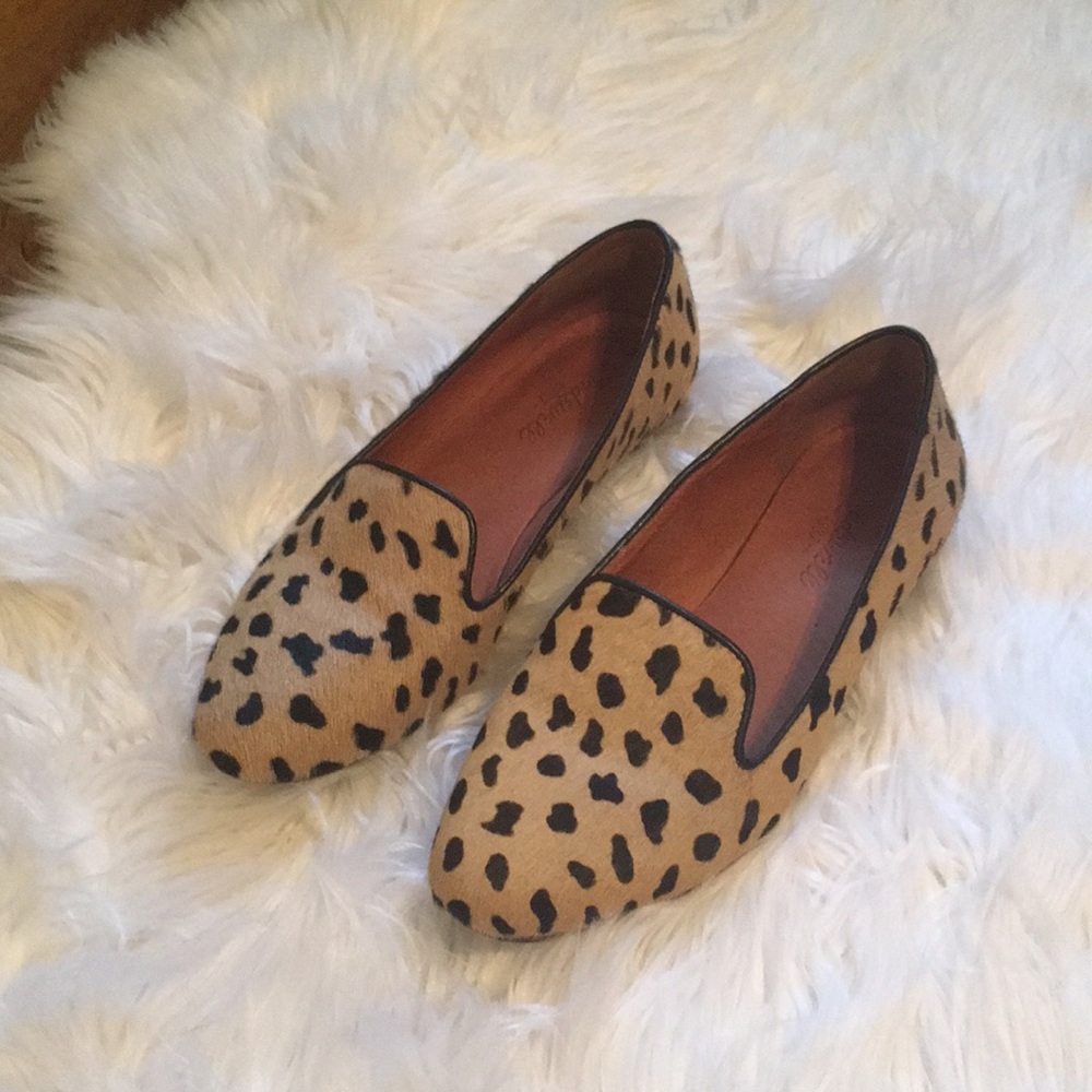 Calf Hair Animal Print Madewell loafers